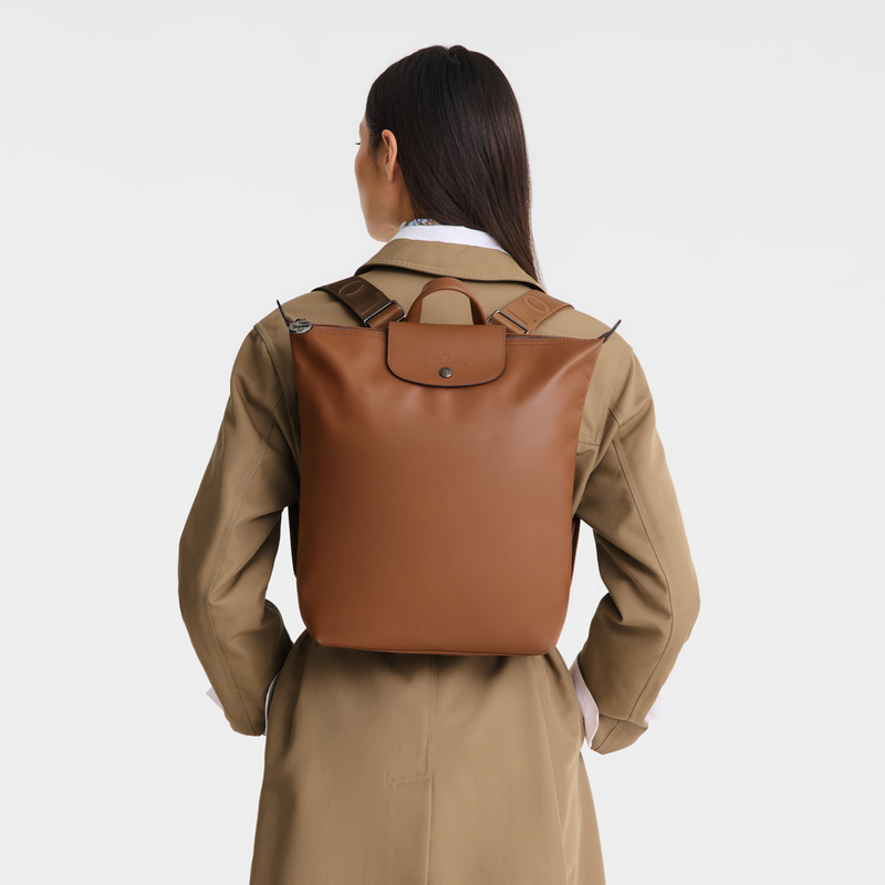Longchamp | Le Pliage Xtra M Backpack Cognac - Leather | Cognac