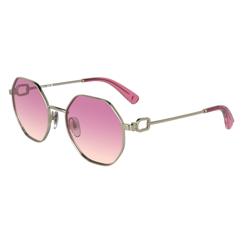 Longchamp | Sunglasses Gold/Pink - Metal | Gold/Pink