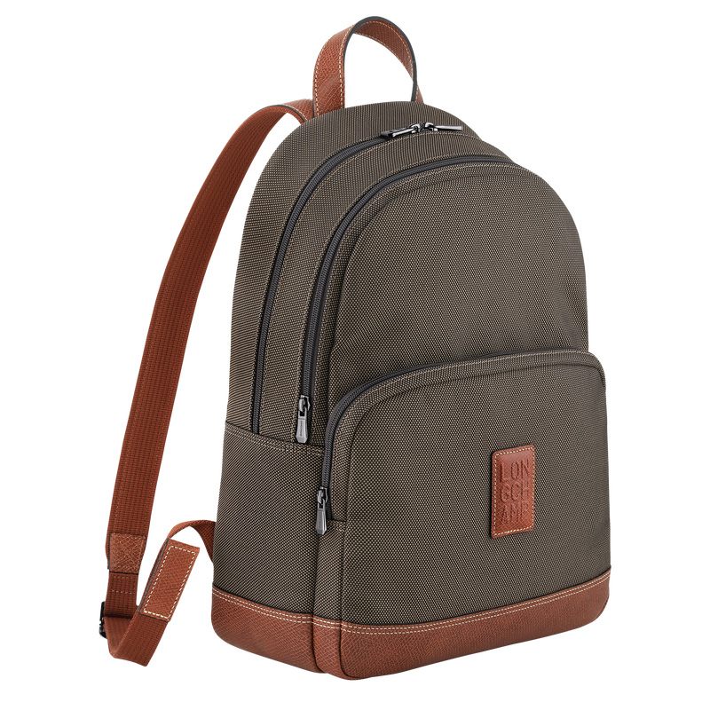 Longchamp | Boxford Backpack Brown - Recycled canvas | Brown