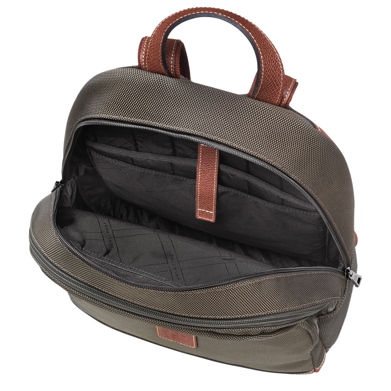 Longchamp | Boxford Backpack Brown - Recycled canvas | Brown