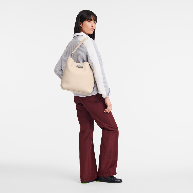 Longchamp | Le Roseau M Shoulder bag Paper - Leather | Paper