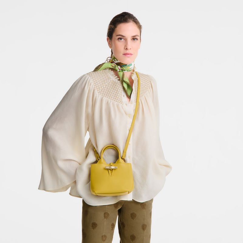 Longchamp | Le Roseau XS Handbag Ginger - Leather | Ginger