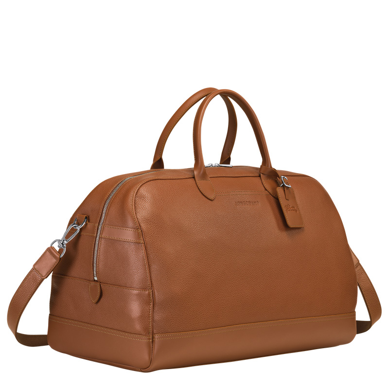 Longchamp | Le Foulonné L Travel bag Caramel - Leather | Caramel