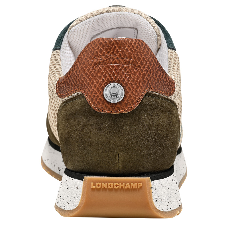 Longchamp | Le Pliage Green Sneakers Cedar - Leather | Cedar