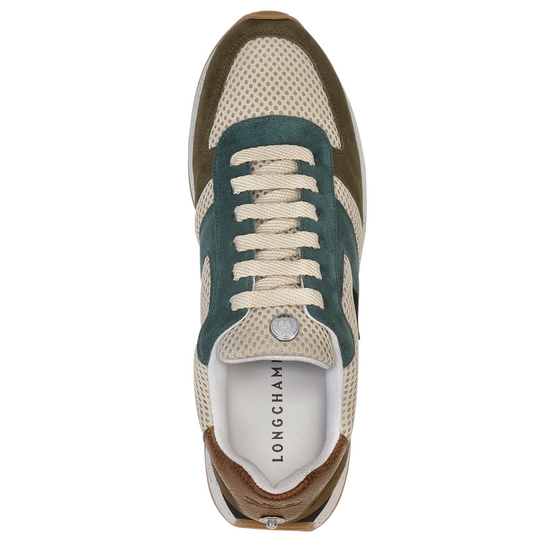Longchamp | Le Pliage Green Sneakers Cedar - Leather | Cedar