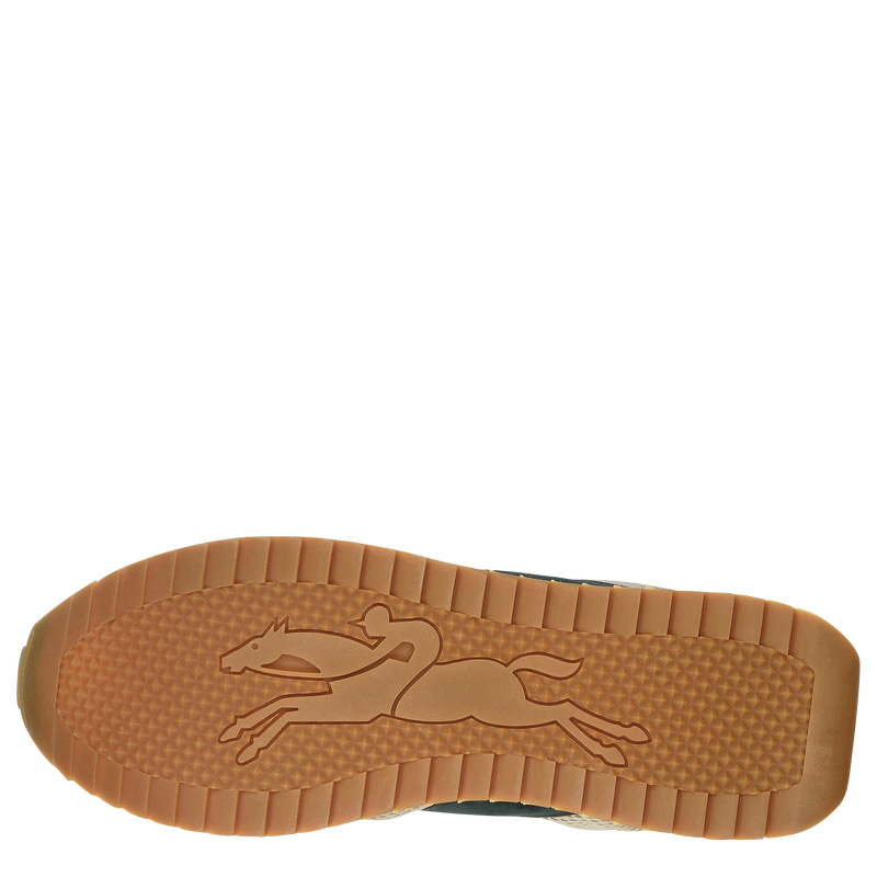 Longchamp | Le Pliage Green Sneakers Cedar - Leather | Cedar