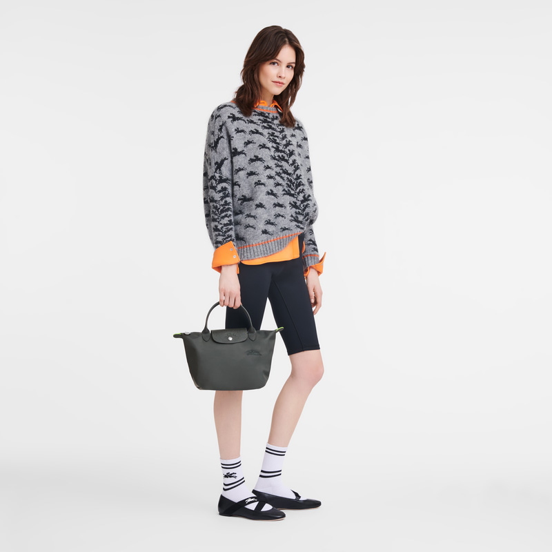 Longchamp | Le Pliage Green S Handbag Graphite - Recycled canvas | Graphite