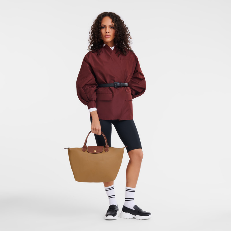 Longchamp | Le Pliage Original M Handbag Fawn - Recycled canvas | Fawn