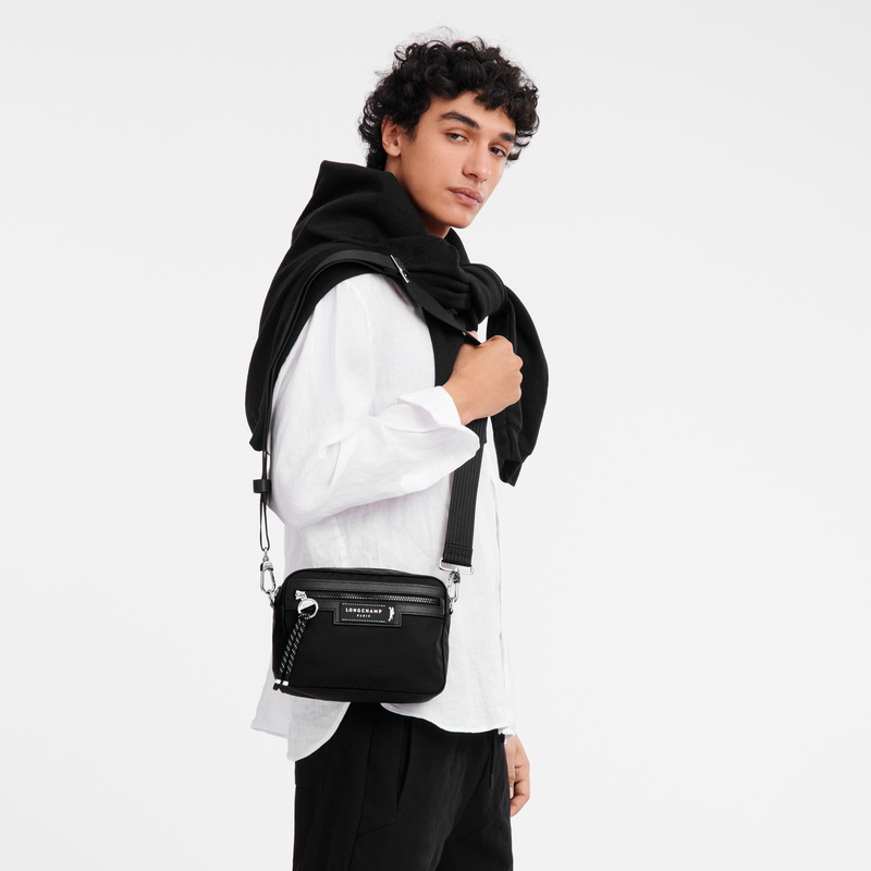 Longchamp | Le Pliage Energy S Camera bag Black - Recycled canvas | Black