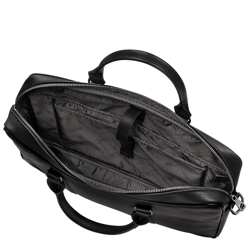 Longchamp | Le Foulonné XS Briefcase Black - Leather | Black