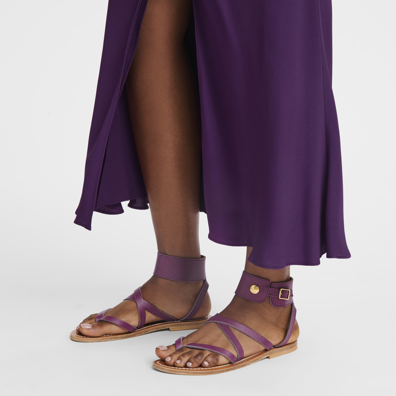 Longchamp | x K.Jacques Sandals Violet - Leather | Violet