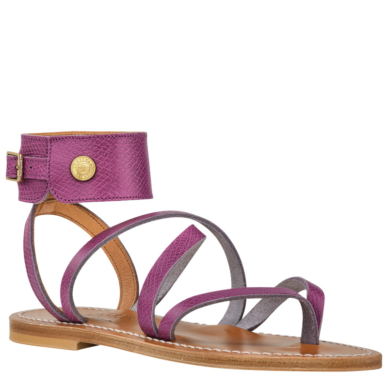 Longchamp | x K.Jacques Sandals Violet - Leather | Violet