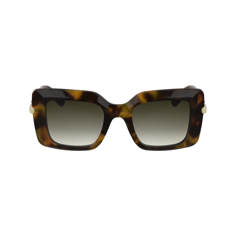 Longchamp | Sunglasses Havana Brown/Green - Acetate | Havana Brown/Green