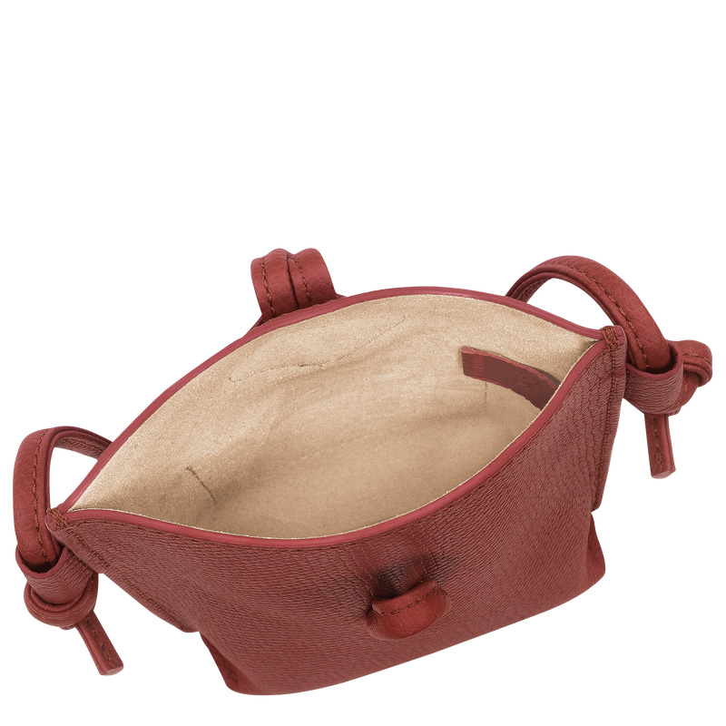 Longchamp | Le Roseau Phone case Chestnut - Leather | Chestnut