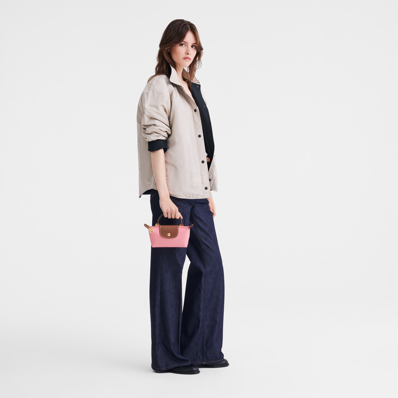 Longchamp | Le Pliage Original Pouch with handle Marshmallow - Recycled canvas | Marshmallow
